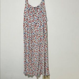 Old Navy Floral Maxi Dress - Red, Blue, White